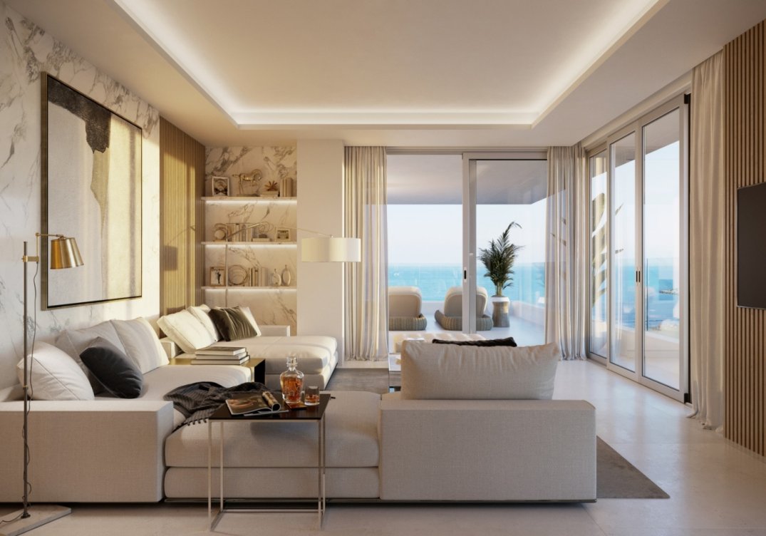 Luxury development on the beachfront in Malaga in Málaga