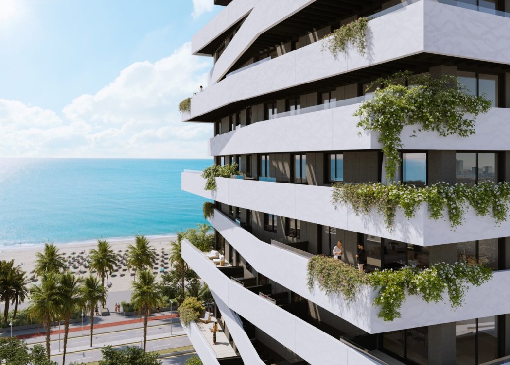 Promoción de viviendas en 1ª línea de playa de Málaga capital en Málaga