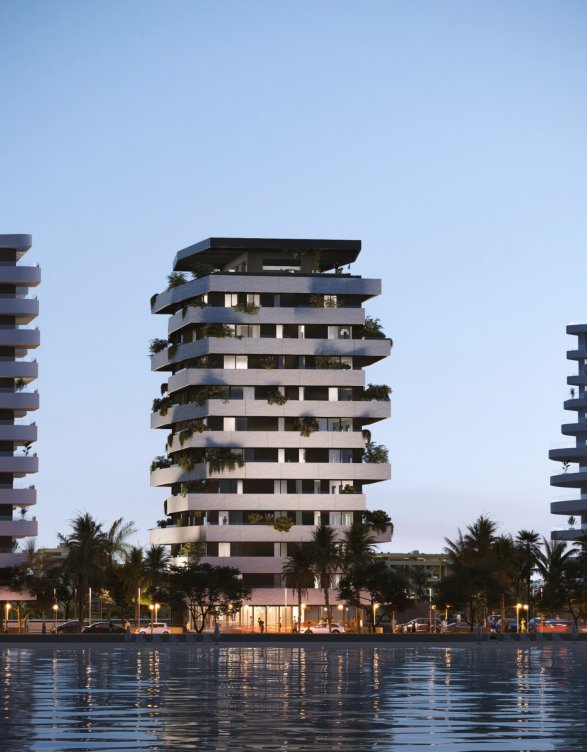 New development on the beachfront of Malaga city in Málaga