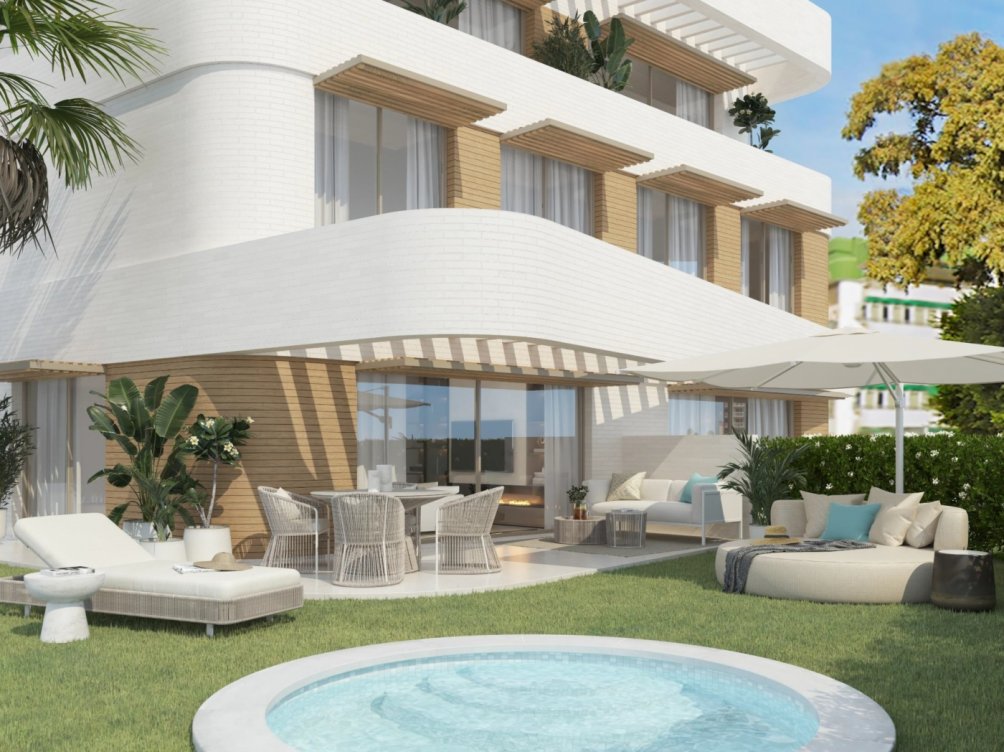 New development in first line of beach in El Limonar, Malaga in Málaga