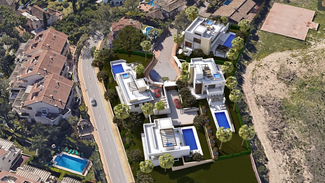 Development of Villas in Río Real Golf with sea views in Marbella