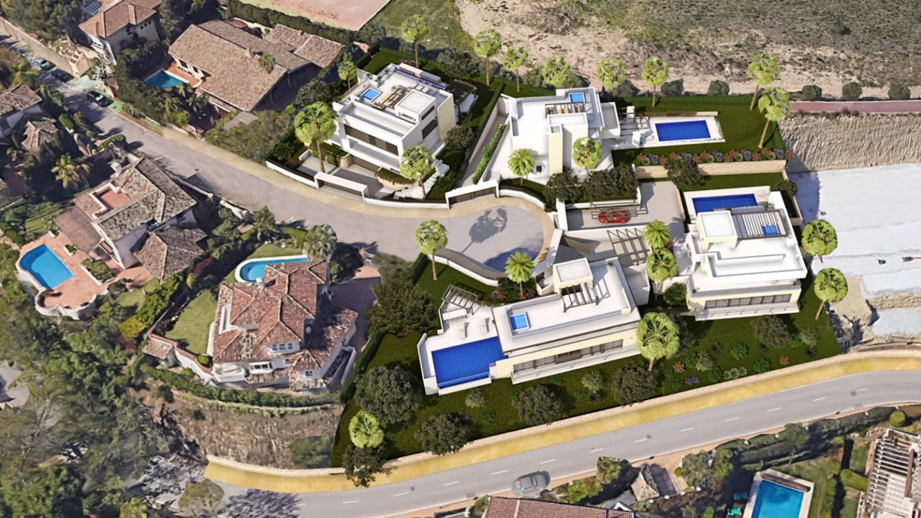 Development of Villas in Río Real Golf with sea views in Marbella