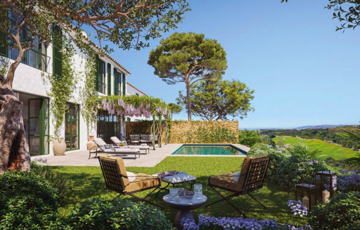 Promoción de adosados y villas en Finca Cortesin, Casares en Casares