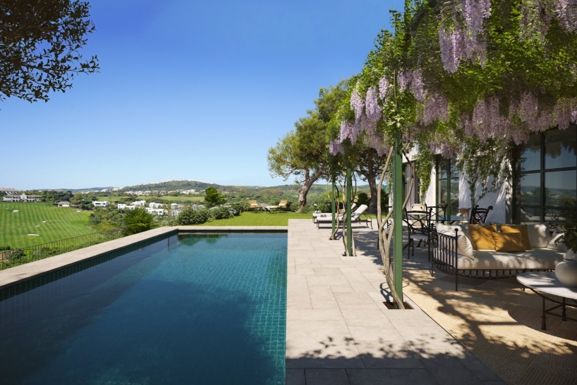 Promoción de adosados y villas en Finca Cortesin, Casares en Casares