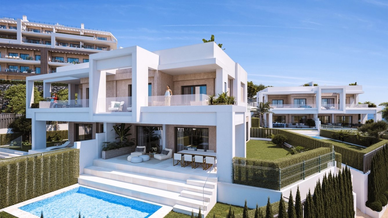 Promoción con villas pareadas en Estepona en Estepona